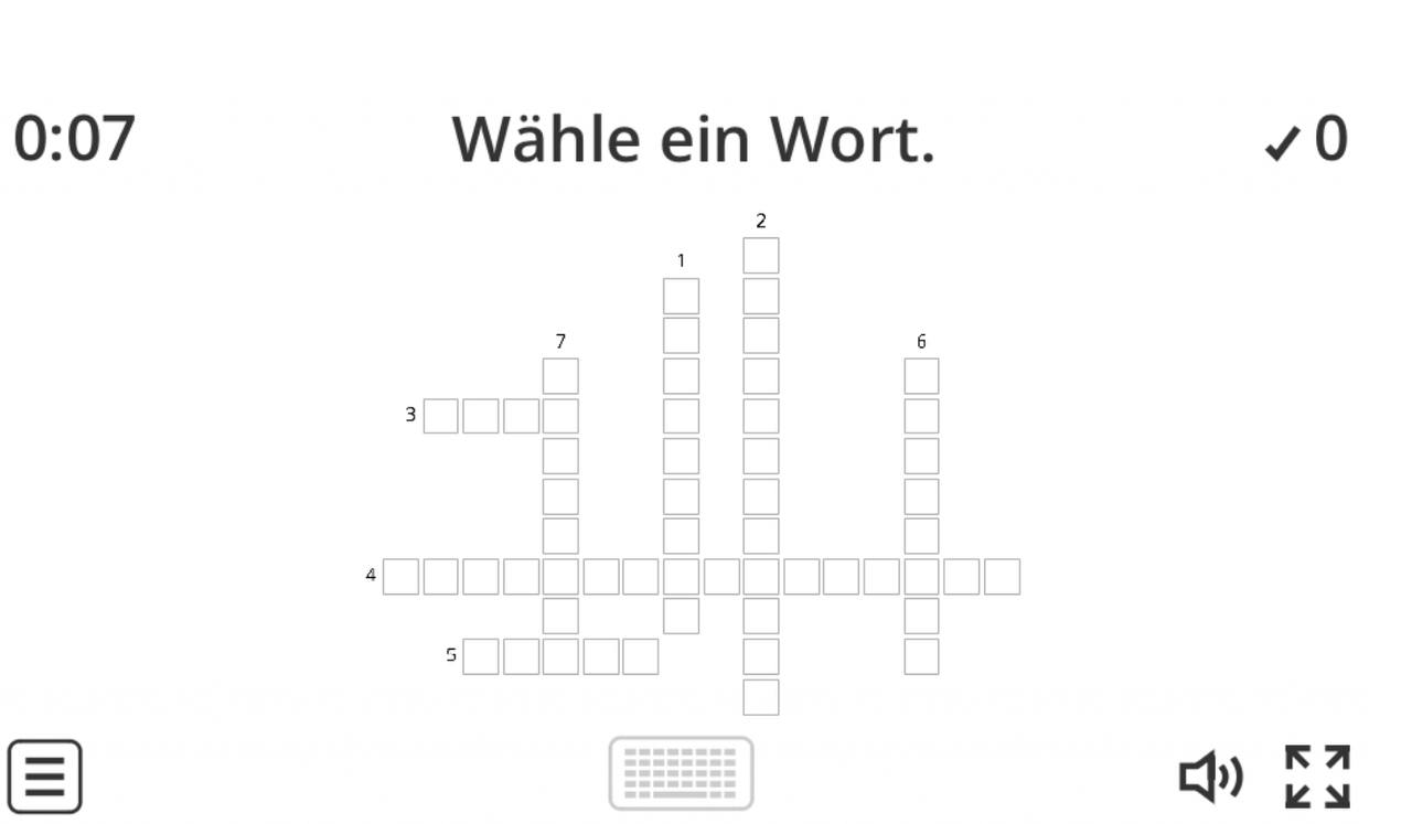 Скриншот задания на Wortschatz 3